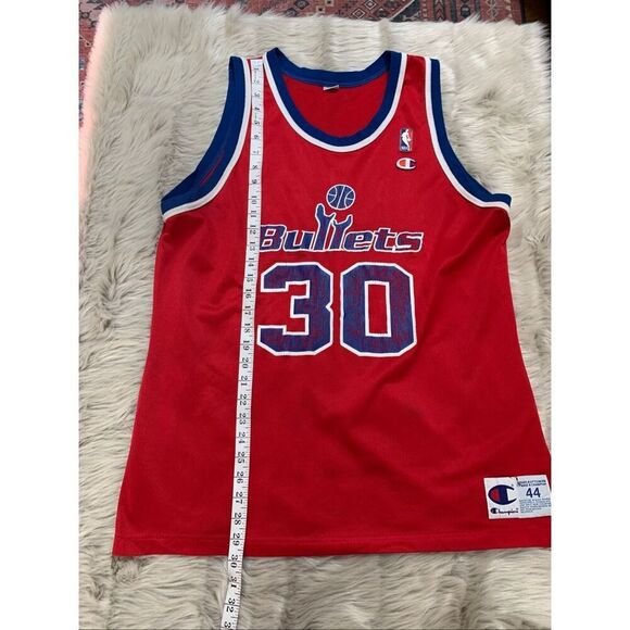 Vintage NBA Champion Washington Bullets Rasheed Wallace Jersey Size 44 - Picture 6 of 9